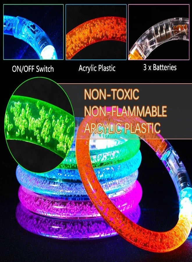 SSKR Pack of 1 Piece Glow in the Dark Flashing Light Up LED Bracelet Set for Party Favors, Gifts for Kids, Adults, Glow Accessories, Birthday, Carnival, Rave Concert Decorations | Multicolor - Image 5